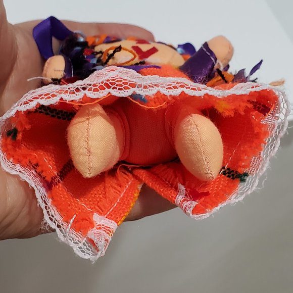 Authentic Mexican Rag Doll Handmade Traditional Rag Doll Artesanal 5'' Folkloric - Picture 4 of 6